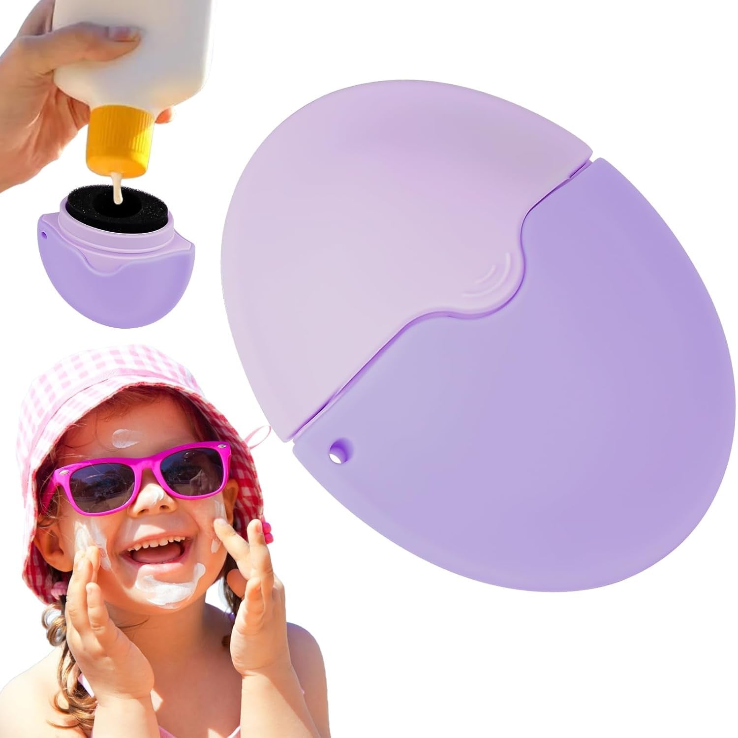 Sunscreen Applicator for Kids – 1.86Oz Refillable Roll-On, Easy-To-Use Design for Mess-Free Sun Protection
